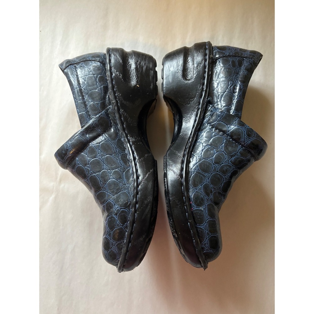 b.o.c. Born Concept Clogs Navy Black Croc Embossed Slip On Shoes Size 6.5 - Picture 5 of 7